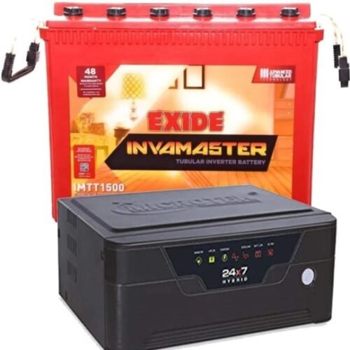 EXIDE IMTT1500 + 24×7 HB 1275 TUBULAR INVERTER BATTERY (150 AH)